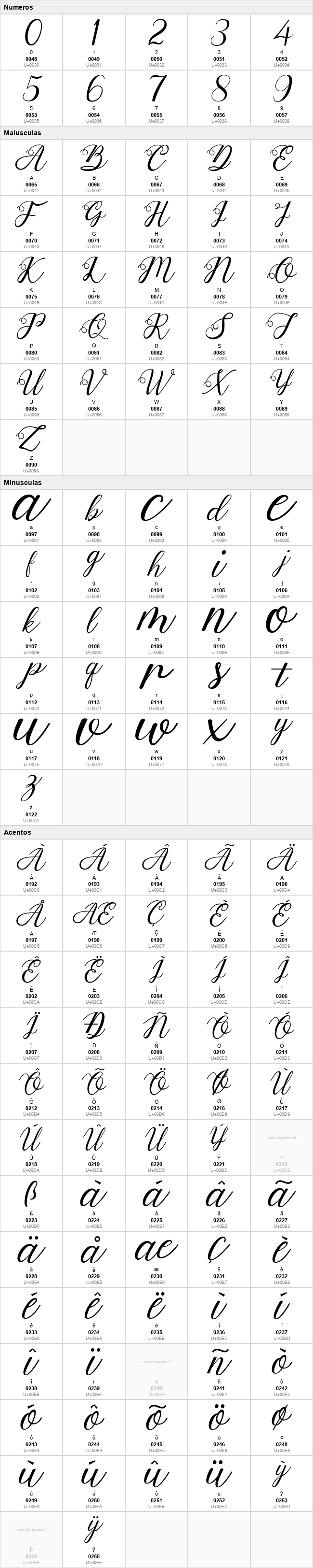 Anjelina Modern Calligraphy