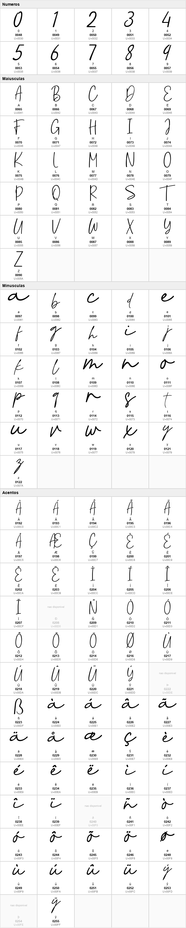 Coastline Calligraphy Script