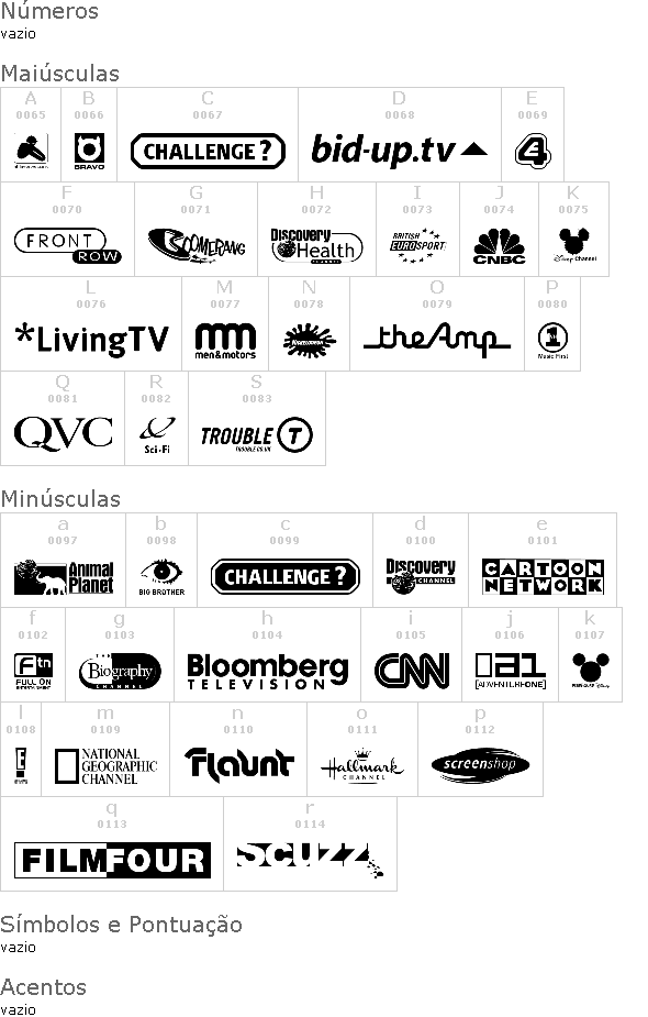 UK TV logos