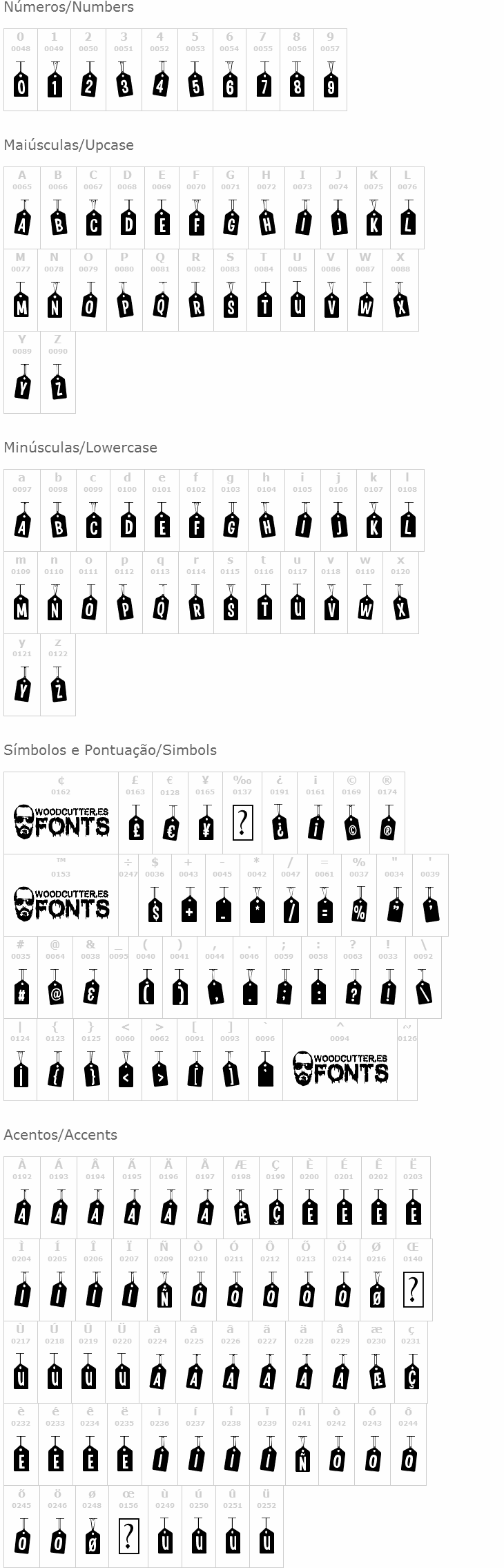 Woodcutter Tags on a Rope